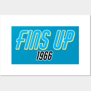 Fins up miami Posters and Art